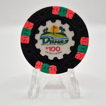 Dunes Hotel Casino Las Vegas Nevada 1989 $100 Casino Chip N4450
