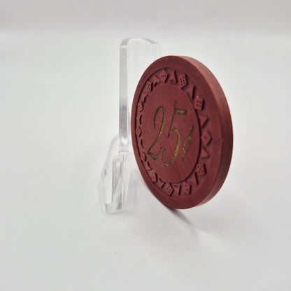 Nevada Club Casino Reno Nevada 1954 $.25 Casino Chip D1297