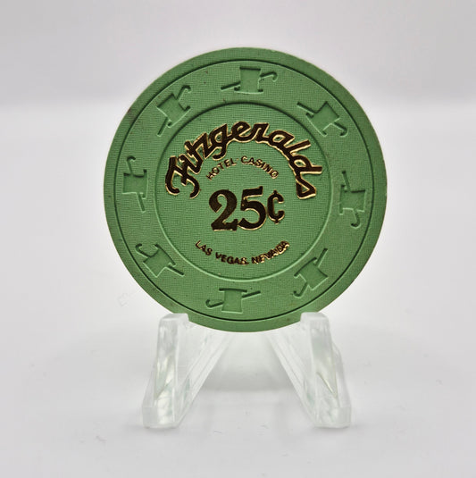 Fitzgerald's Hotel Casino Las Vegas Nevada 1980's $.25 Casino Chip N6107