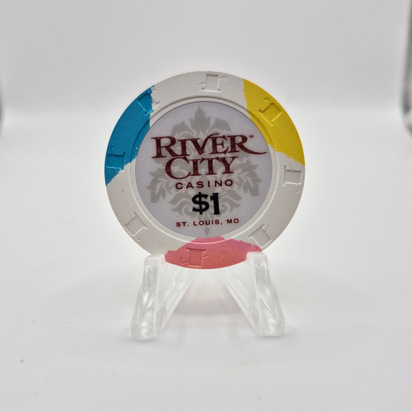 River City Hotel Casino St. Louis Missouri $1 Casino Chip