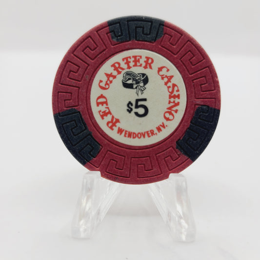 Red Garter Hotel Casino Wendover Nevada 1988 $5 Casino Chip N3315