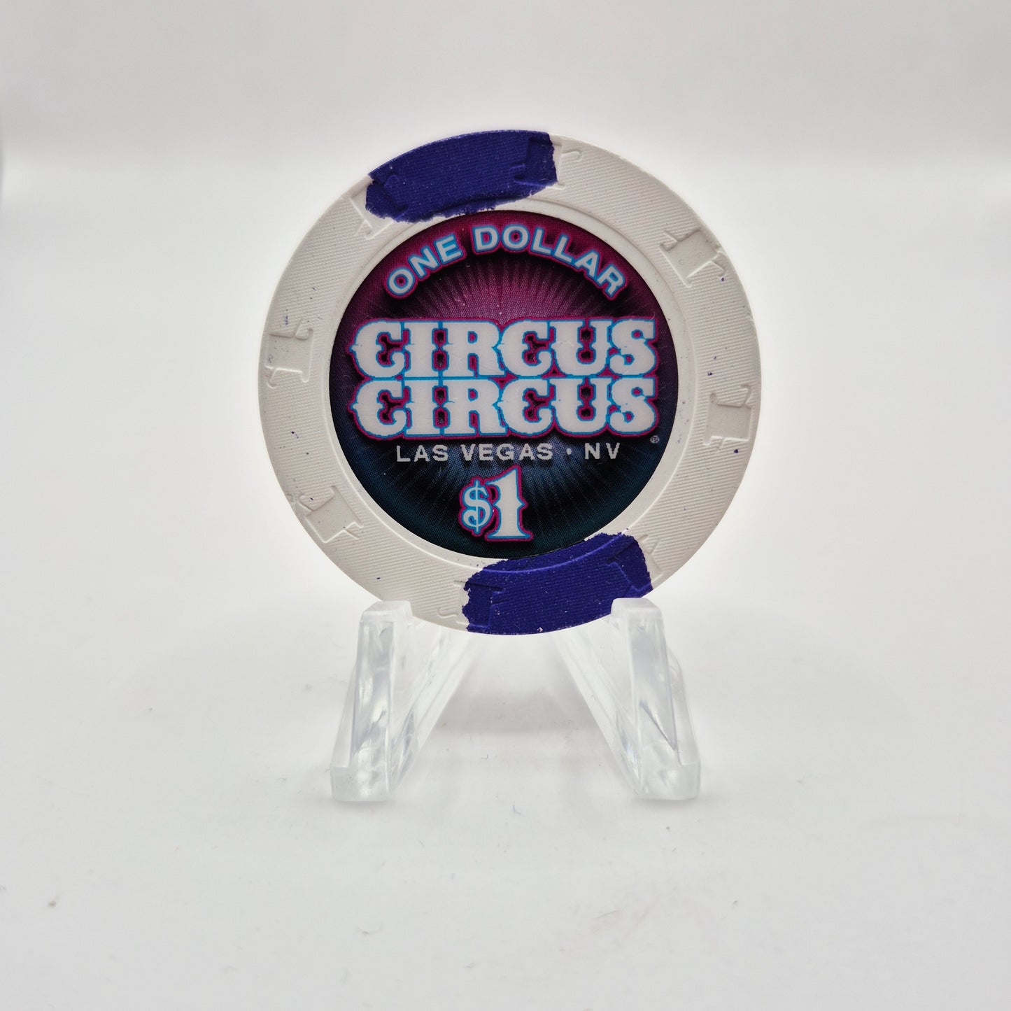 Circus Circus Casino Las Vegas Nevada 2017 $1 Casino Chip D2609