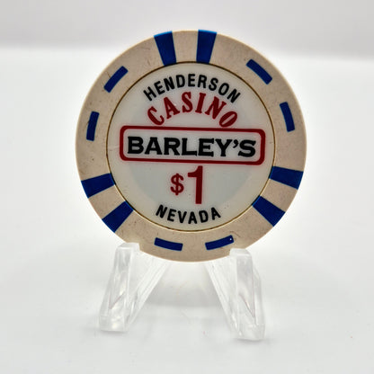 Barley's Casino & Brewing Henderson Nevada 2002 $1 Casino Chip V7955