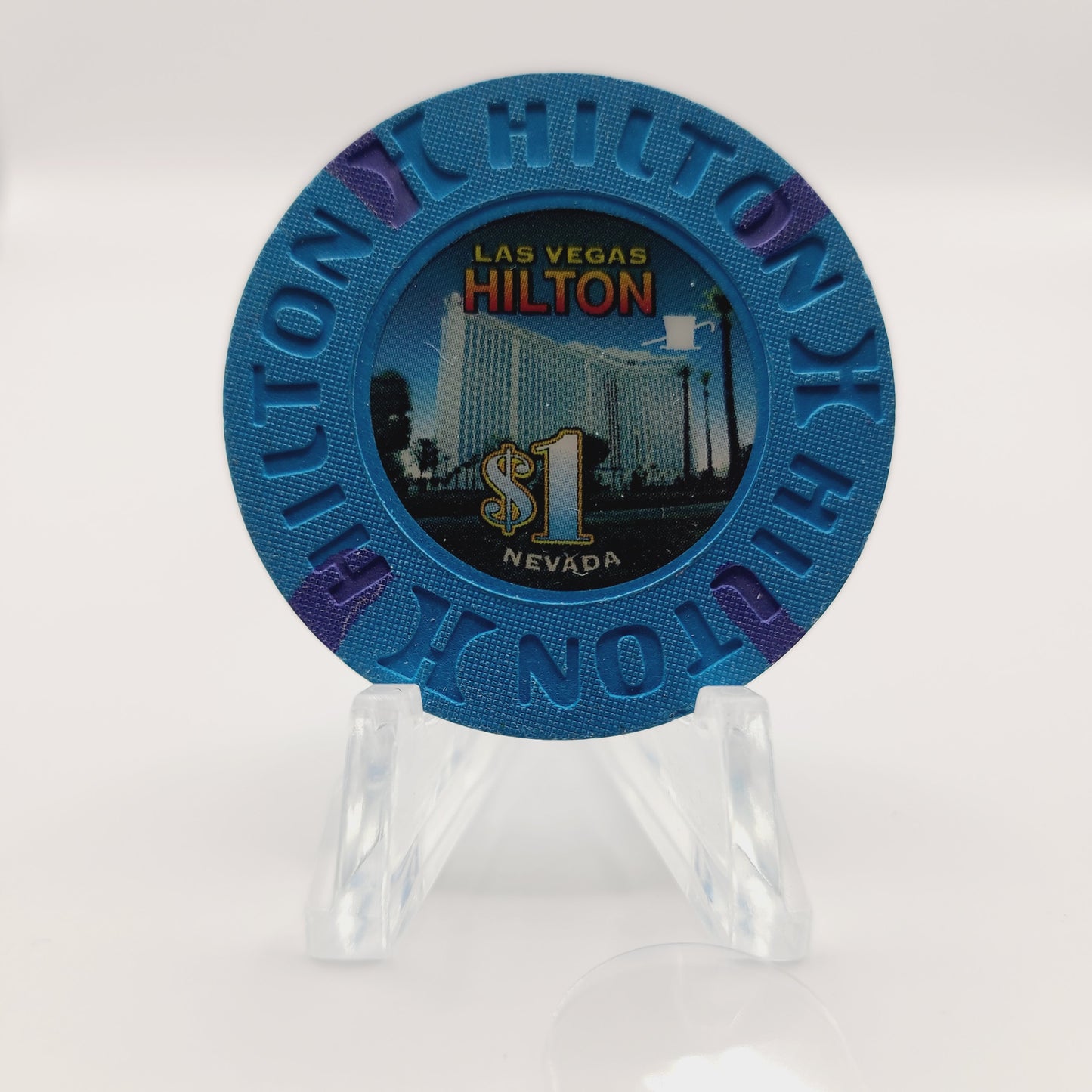 Hilton "Las Vegas"Casino Las Vegas Nevada 2010 $1 Casino Chip E9742
