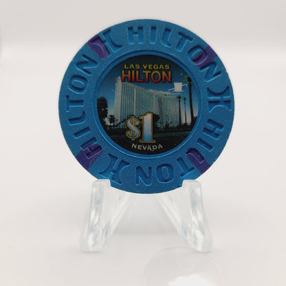 Hilton "Las Vegas"Casino Las Vegas Nevada 2010 $1 Casino Chip E9742
