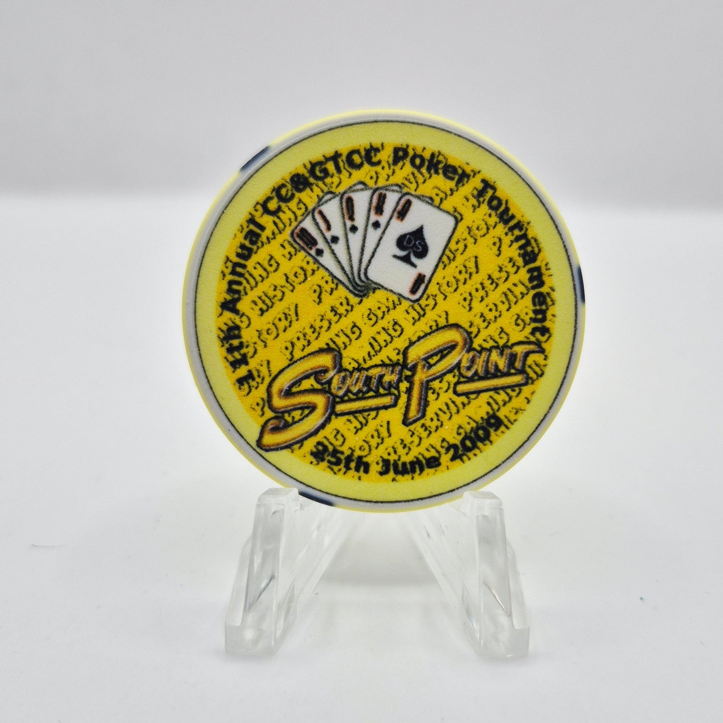 Southpoint Casino Las Vegas Nevada 2009 'David Spragg 11th Annual CC&GTCC Chip E9578