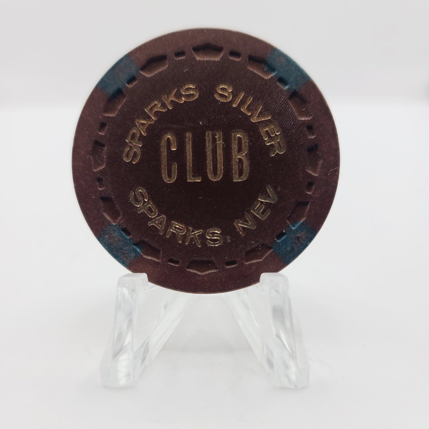 The Silver Club Hotel Casino Sparks Nevada 1971 $5 "Good at Poker Table Only" Casino Chip V1508