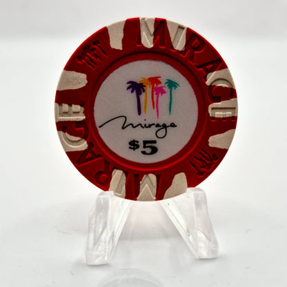 Mirage Hotel Casino Las Vegas Nevada 1989 $5 Casino Chip N1933