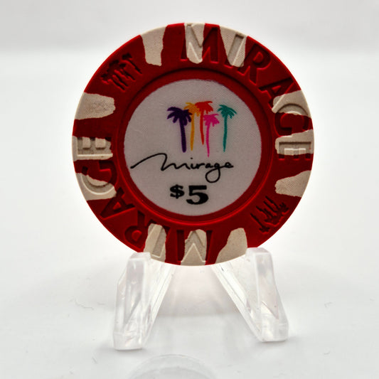 Mirage Hotel Casino Las Vegas Nevada 1989 $5 Casino Chip N1933