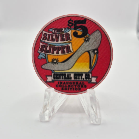 Silver Slipper Casino Central City Colorado $5 Casino Chip "UNCIRCULATED"