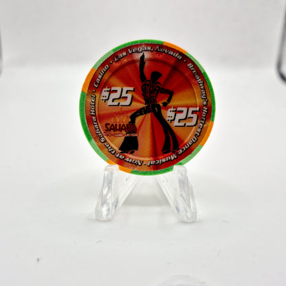 Sahara Hotel Casino 2004 "Saturday Night Fever" $25 Casino Chip E3710 **VERY SHARP **