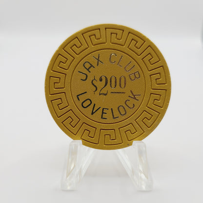 Jax Club Casino Lovelock Nevada 1980's $2 Casino Chip N5737