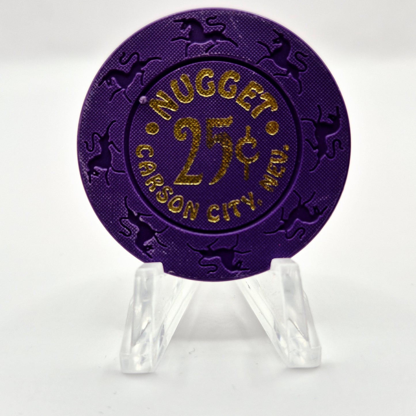Carson City Nugget Carson City Nevada 1993 $.25 Casino Chip N7793.1 "Purple"