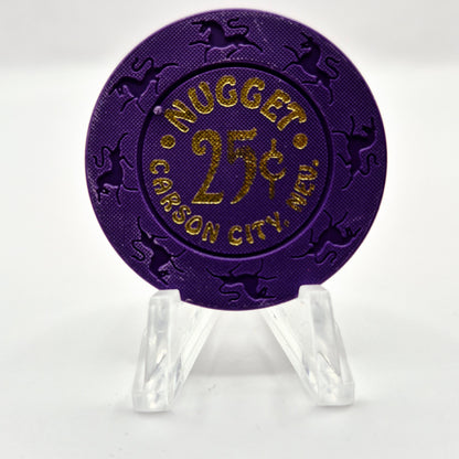 Carson City Nugget Carson City Nevada 1993 $.25 Casino Chip N7793.1 "Purple"