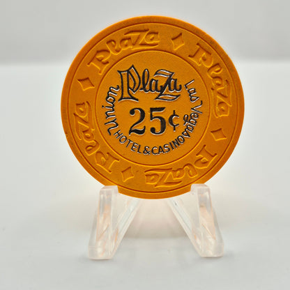 Union Plaza Hotel Casino Las Vegas Nevada 1970's $.25 Casino Chip N4783
