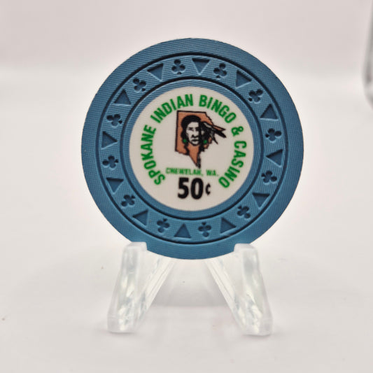 Spokane Indian Bingo & Casino Chewelah Washington $.50 Casino Chip