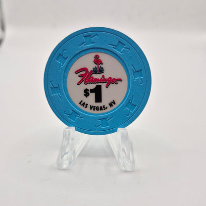 Flamingo Hotel & Casino Las Vegas Nevada 2011 $1 Casino Chip E9945 *slightly circulated