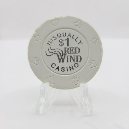 Red Wind Casino Olympia Washington 1997 $1 Casino Chip