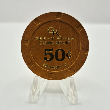 Great River Casino Resort Burlington Iowa 2026 $.50 Casino Chip