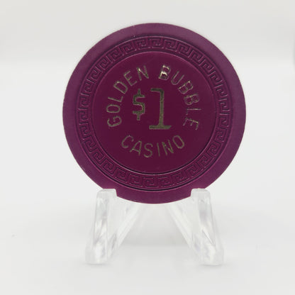Golden Bubble Casino Gardnerville Nevada 1945 $1 Casino Chip N5098