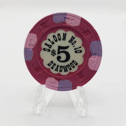 Saloon #10 Casino Deadwood South Dakota 1989 $5 Casino Chip
