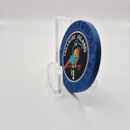 Treasure Island Resort Casino Las Vegas Nevada 1993 $1 Casino Chip N7861