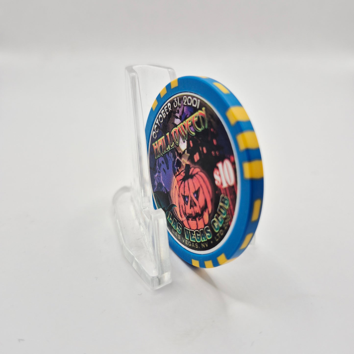 Las Vegas Club Hotel Casino Las Vegas Nevada 2001 'Halloween'  $10 Casino Chip V9142 LTD 200