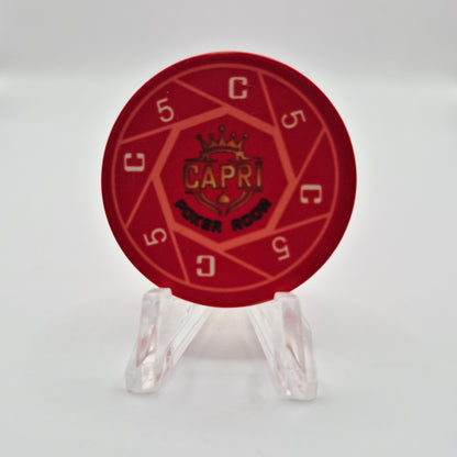 Capri Poker Room Webster Texas 2024 $5 Casino Chip