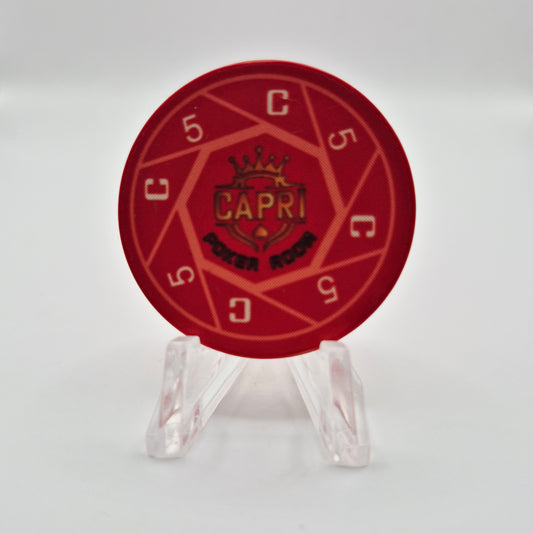 Capri Poker Room Webster Texas 2024 $5 Casino Chip