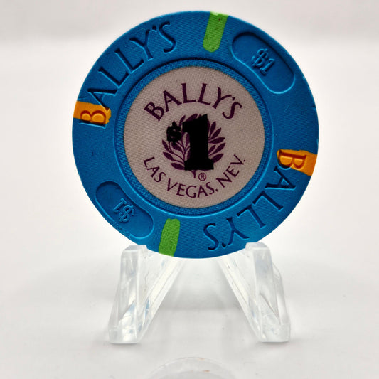 Bally's Hotel Casino Reno Nevada 1991 $1 Casino Chip N4532 *Circulated