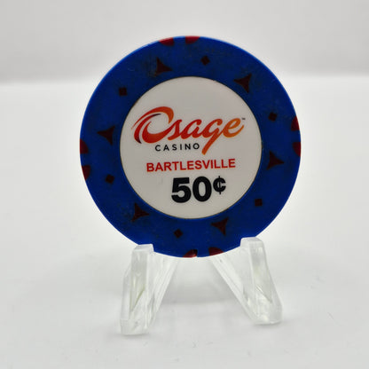 Osage Million Dollar Elm Casino Bartlesville Oklahoma $.50 Casino Chip