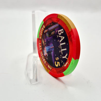 Bally's Las Vegas Nevada 2007 'Valentines Day' LE $5 Casino Chip E5942