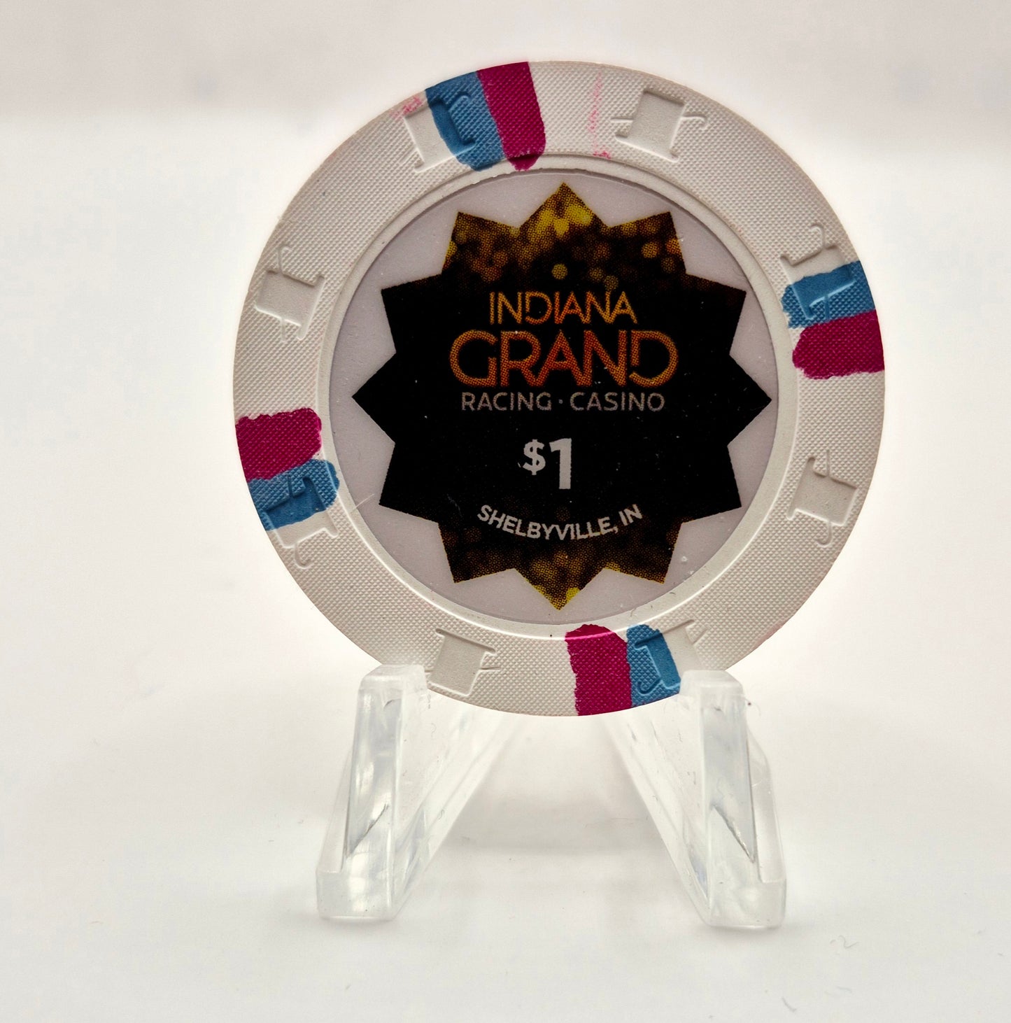 Indiana Grand Hotel Casino Shelbyville Indiana $1 Casino Chip