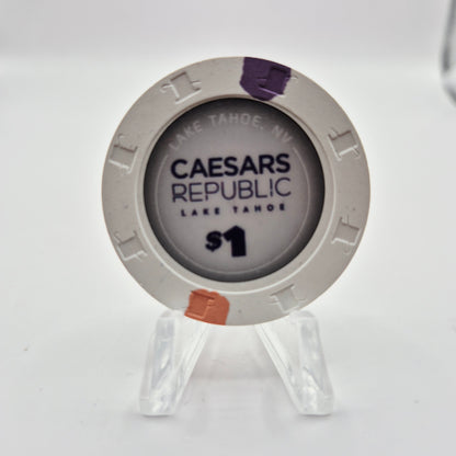 Caesars Republic Hotel Casino Lake Tahoe Nevada 2025 $1 Casino Chip