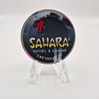Sahara Hotel Casino Las Vegas Nevada 2004 $1 Casino Chip E3431