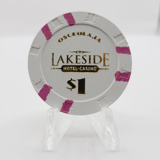 Lakeside Hotel Casino Osceola Iowa 2024 $1 Casino Chip