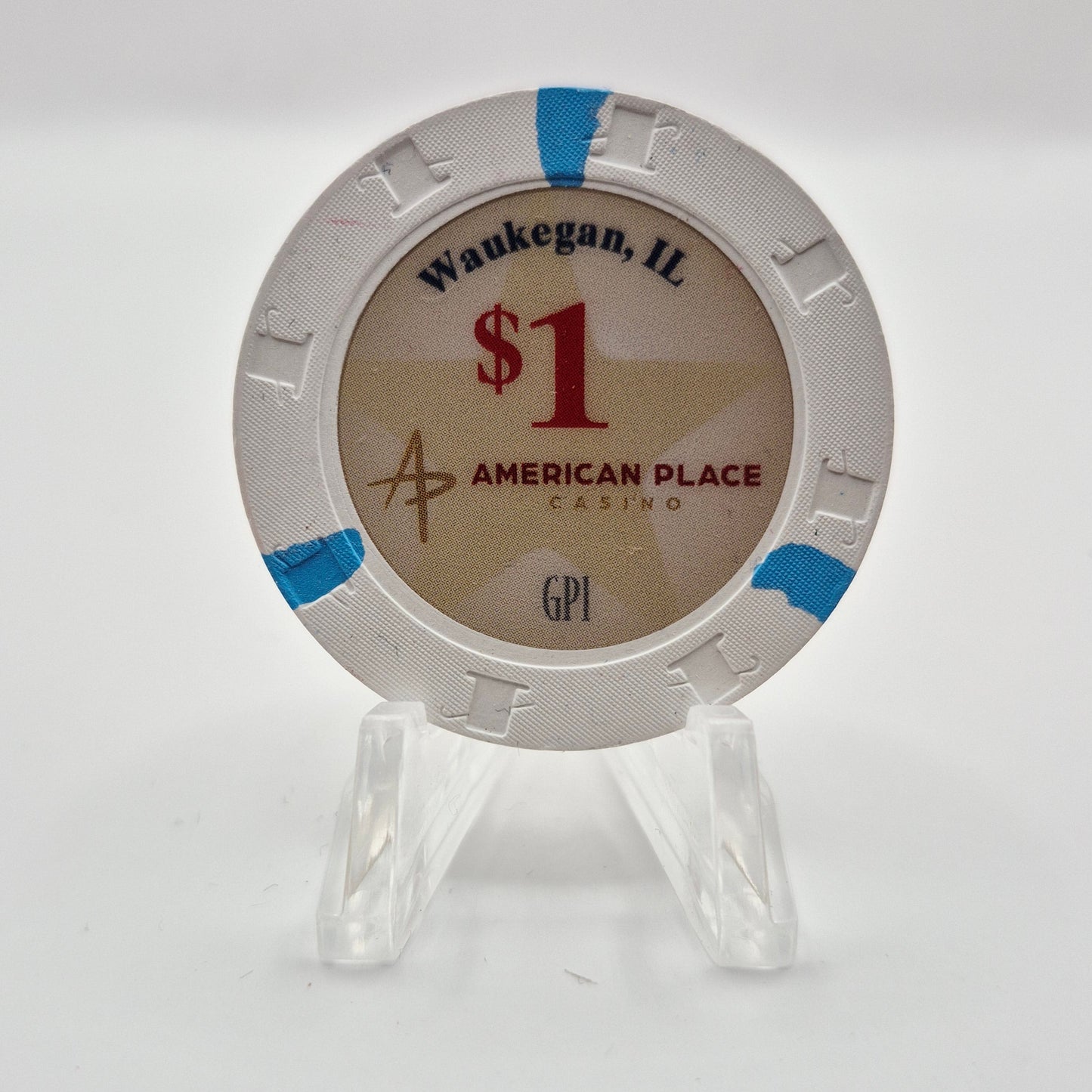 American Place Casino Waukegan Illinois 2025 $1 Casino Chip