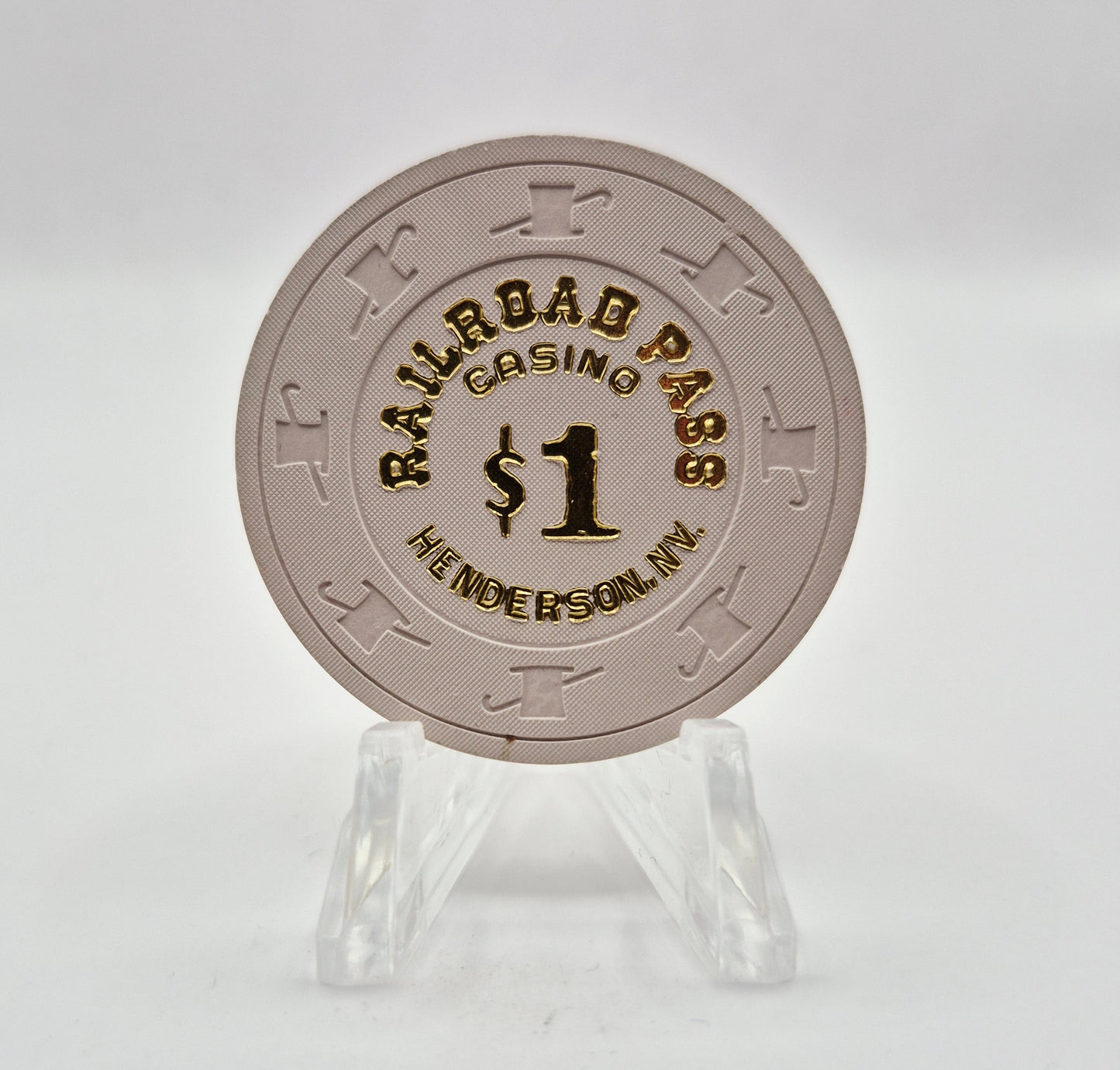 Railroad Pass Casino Henderson Nevada 1986 $1 Casino Chip N2904