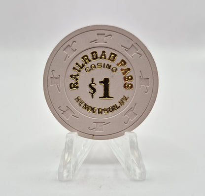 Railroad Pass Casino Henderson Nevada 1986 $1 Casino Chip N2904