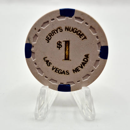 Jerry's Nugget Casino Las Vegas Nevada 1964 $1 Casino Chip N1973