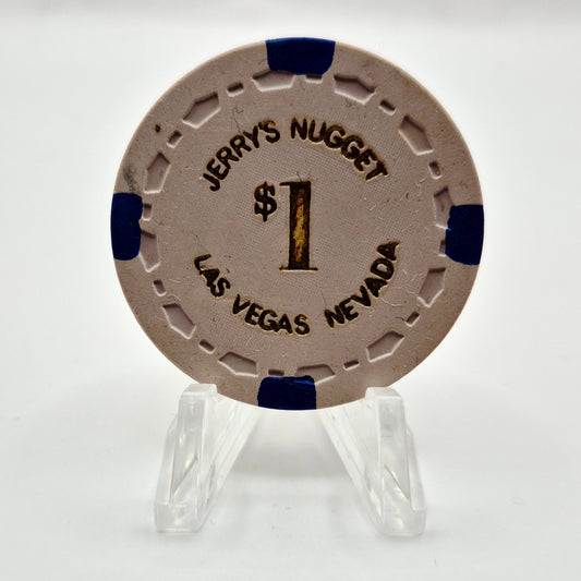 Jerry's Nugget Casino Las Vegas Nevada 1964 $1 Casino Chip N1973