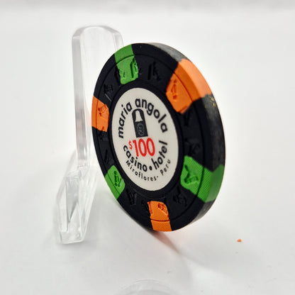 Maria Angola Hotel Casino Lima Peru $100 Casino Chip CG297976