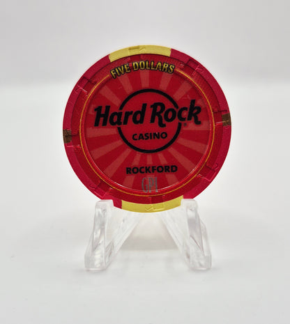 Hard Rock Casino Rockford Illinois 2025 "Sock Monkey" $5 Casino Chip