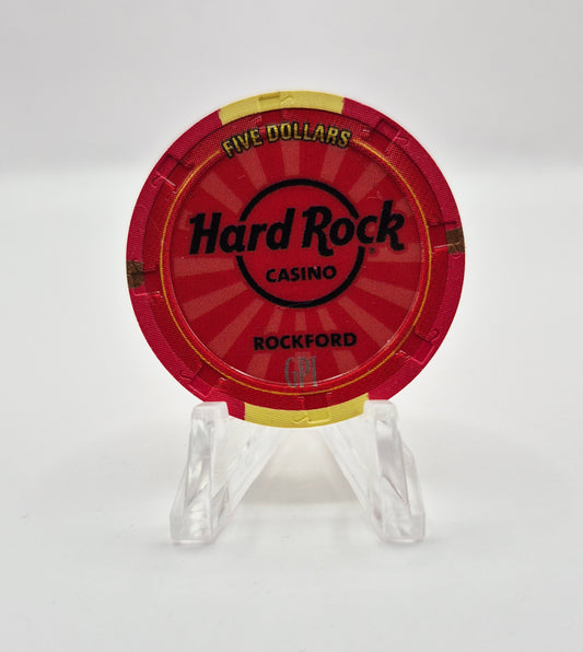 Hard Rock Casino Rockford Illinois 2025 "Sock Monkey" $5 Casino Chip