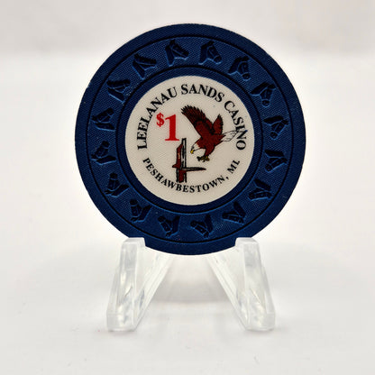 Leelanau Sands Casino Peshawbestown Michigan $1 Casino Chip