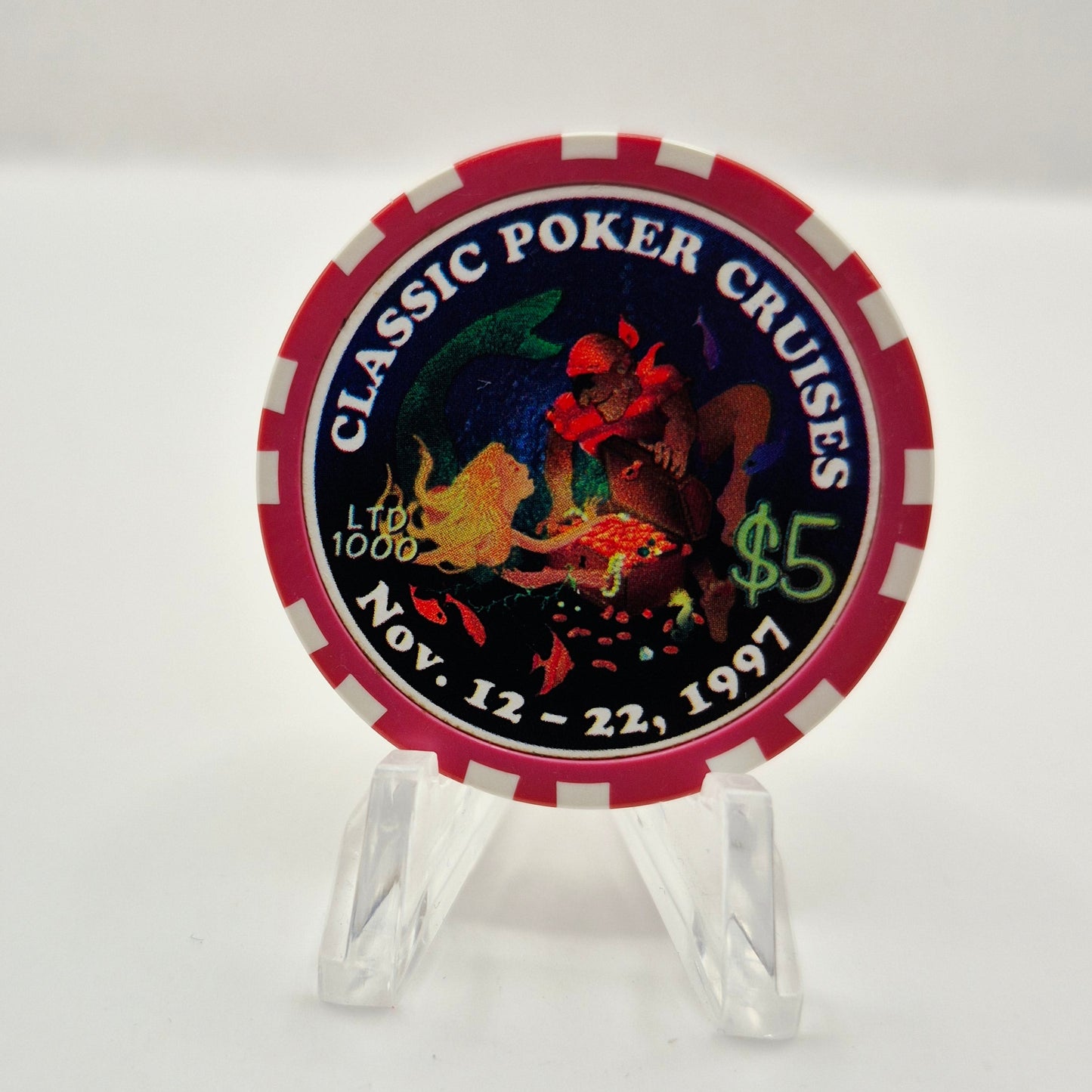 Classic Poker Cruises  'Cruise Ship' 1997 $5 Casino Chip CG036040