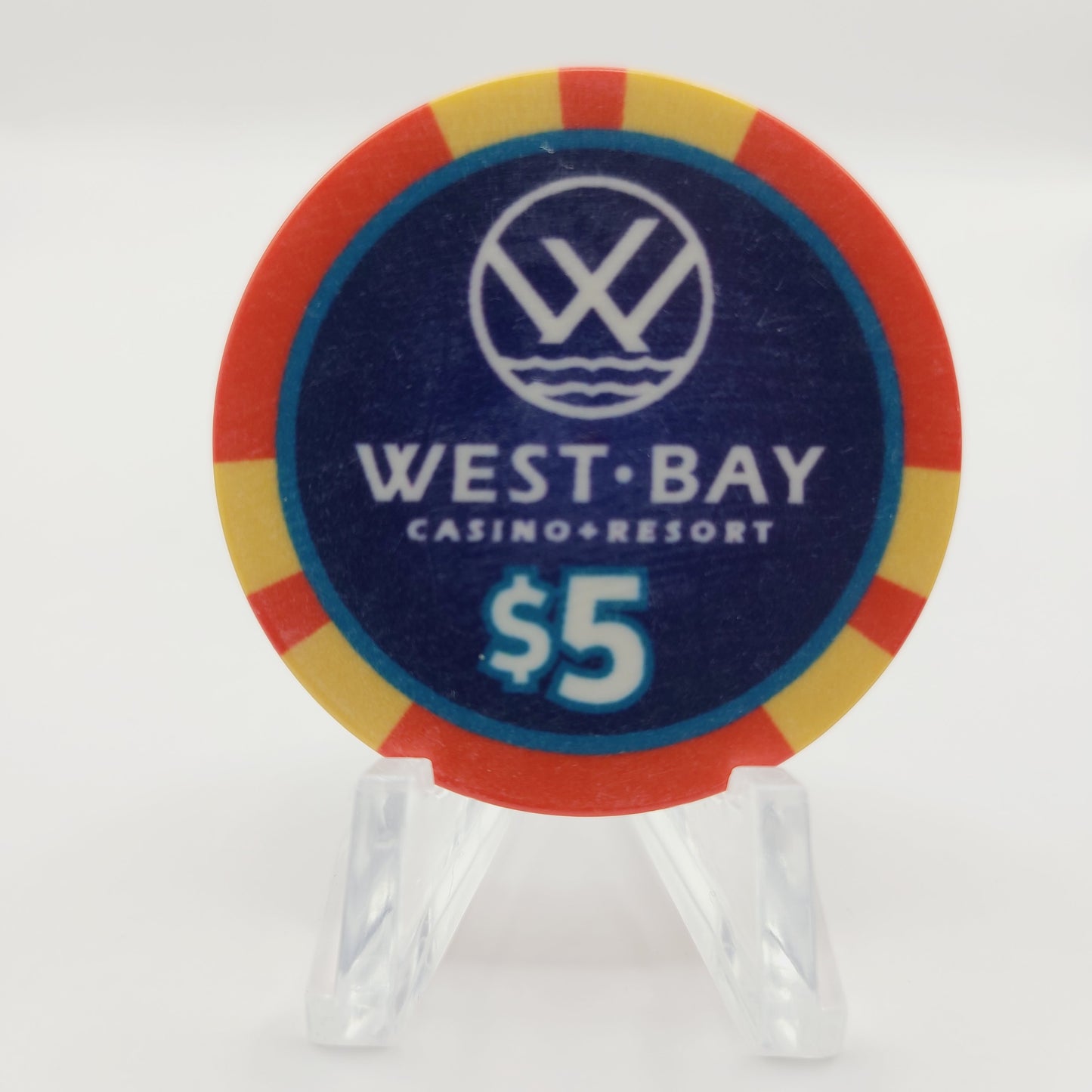 West Bay Casino Kingston Oklahoma $5 Casino Chip