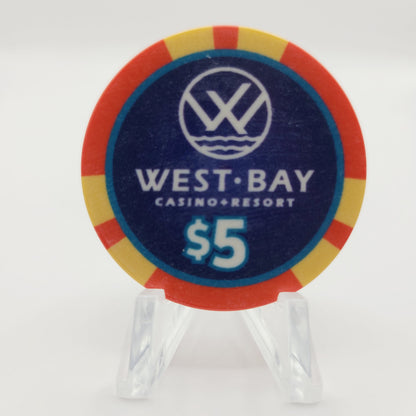 West Bay Casino Kingston Oklahoma $5 Casino Chip