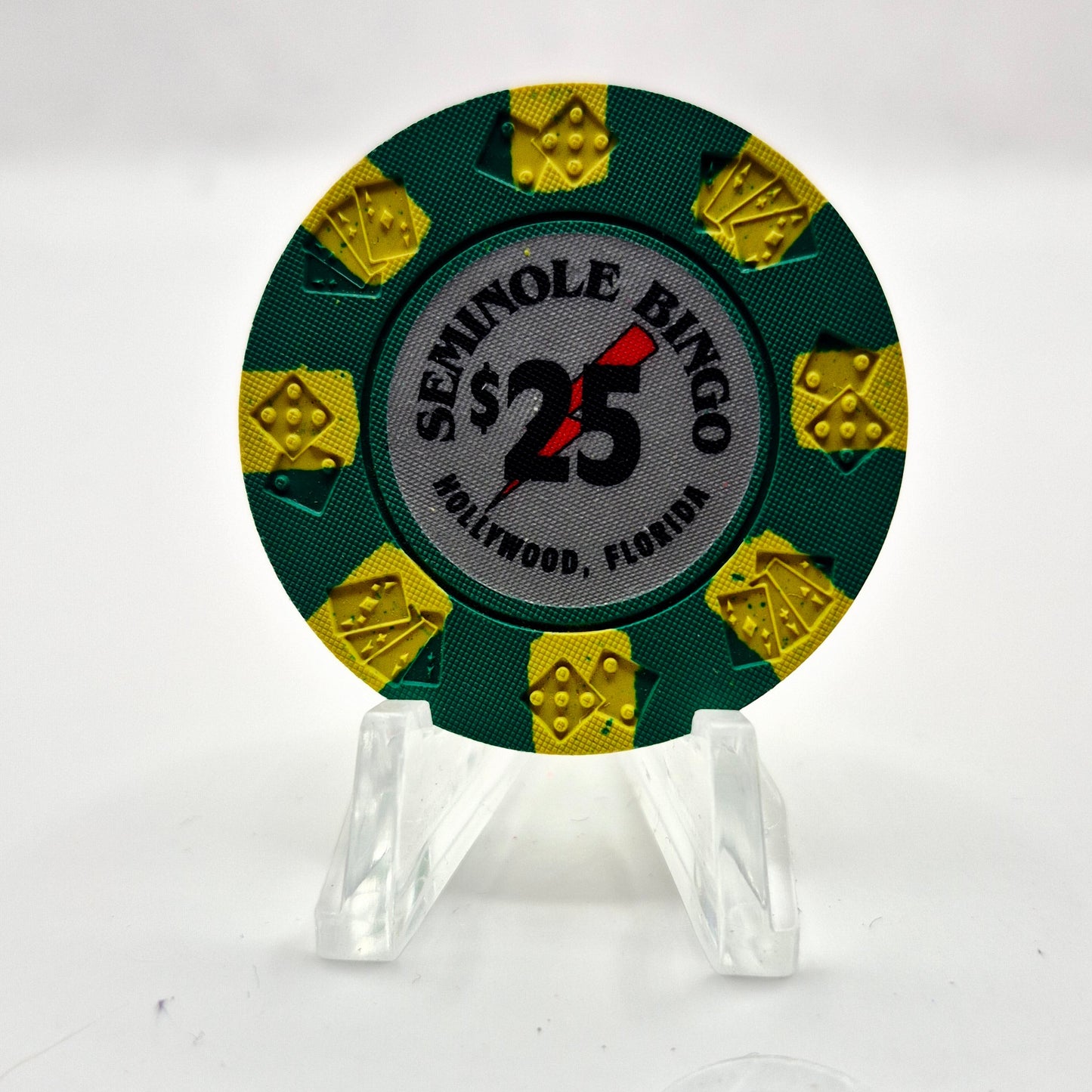 Seminole Indian Bingo Hollywood Florida $25 Casino Chip