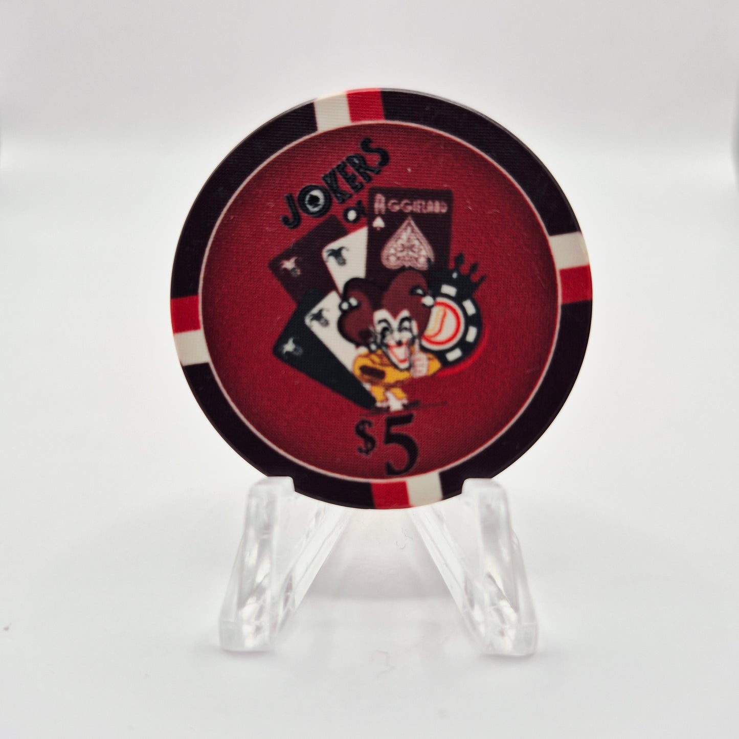 Joker's of Aggieland Poker Room College Station Texas 2023 $5 Casino Chip
